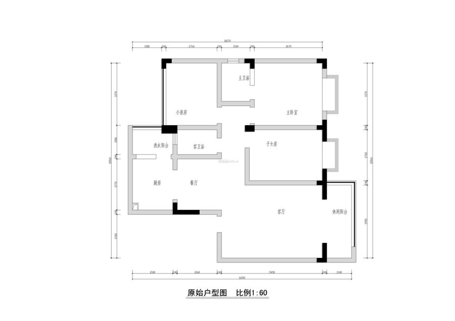 合格的单户标准平面图示例